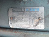Reliance Electric Sabre motor nameplate showing 230/460V, 3-phase, 60Hz, SF 1.15, continuous duty, AMB 40°C, made in China