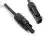 Onamba PVU-B48-022 MC4 connector close-up — male and female MC4 connector ends on 14AWG PV wire