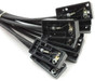 Onamba PVU-B48-022 junction box interiors — multiple open J-boxes showing brass screw terminals and internal wiring connections