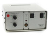 Finetech Placer Control unit front panel showing illumination control knobs for head and target, vacuum status indicator, pipette mode selector, and power switch