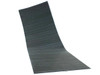 Solopower SP1 CIGS flexible solar cell string laid flat showing full flexible length and slight curl, dark cell face up