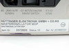 Trumpf Huttinger 0372600 MOP — rear rating label showing Huttinger Elektronik GmbH + Co KG, Masteroszillator MOP, Ident-Nr 0372600, Status 00, Ser-Nr 200869333, 85–264V N/PE 50/60Hz, 3.15At fuse