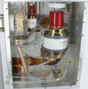 Aurion B-MBT-48 interior view showing Comet CVHI-2500AW variable capacitor, CVBA-500BC fixed capacitor, RF tuning network, and water cooling tubing