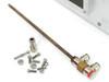 Aurion B-MBT-48 – included accessories: copper probe rod, push-fit water fittings, M6 bolts, nuts, and coupling hardware