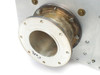 Aurion B-MBT-48 – close-up of large cathode coaxial flange showing copper-toned inner contact and handwritten 'Cath.' label
