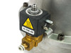 VAT Series 26 valve – close-up of pneumatic solenoid actuator with N-7510-102 label and brass fittings