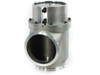 VAT 26344-QA41-0002/0141 Series 26 high vacuum angle valve – front-left view showing 6-inch bellows-sealed body and pneumatic actuator on top