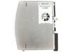 Sola SDN 4-24-100 — right side view showing UL recognition label E 137632, ERG certification sticker, and DIN rail clip