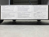 HP C2785A rack enclosure warning label — high leakage current warning in English, German, French, Spanish, Italian, and Japanese