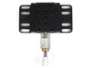 Newport 460P-X linear stage — top-down view showing 1/4-20 and 8-32 tapped hole pattern on top plate and micrometer drive assembly