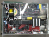 CPI VZC6967AM interior view with top cover removed – showing TWT tube in red housing, power supply boards, wiring harness, capacitor bank, and heat sink assembly