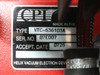 CPI TWT tube label showing Type VTC-6361D3A, Serial No. 07E007, Accept Date 0726 – Helix Vacuum Electron Device, Made in the USA