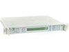 Paradise Datacom P300 satellite modem — front panel view showing LCD display, LED indicators, and numeric keypad