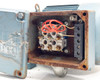 SEW-EURODRIVE R27DT71D4TH – close-up of open junction box showing terminal block, wiring connections, and heavy rust on box interior