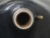 Copeland ZR19M3-TWD-561 suction port close-up showing copper fitting with visible oxidation and brass Schrader valve