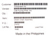 Label showing Solopower Inc. customer, Dae Kyung Phils. Inc. vendor, Diode Chain Assembly item, PO 21470, Lot 1648, Lead Free, Made in the Philippines