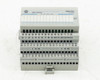 Allen-Bradley 1794-IB16 Flex I/O input module — front view showing Allen-Bradley and Flex I/O labeling, terminal rows numbered 0–15 with COM and V rails