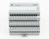 Allen-Bradley 1794-OB16P FLEX I/O 24VDC Source Output Protected module — straight-on front view showing label and all 16 output terminal positions
