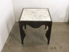 Artistica Van Cleef 126-260 Square End Table – side angle view showing mirrored top surface and ornate apron cutouts