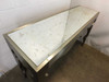 Artistica Vancleef console table – top-down view showing full antique mirror surface with aged foxing detail