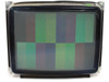 Lucius & Baer CC15V-NET 15-inch industrial CRT monitor front view displaying color bar test pattern