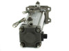 SMC CDBA2F80-250 pneumatic cylinder – front end view showing end lock cap, port fittings, auto switch lead wires, and front flange plate