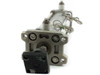 SMC CDBA2F80-250 pneumatic cylinder – rear cap and front flange end view showing four tie rod nuts, port fittings, and floating joint assembly