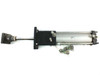 SMC CDNAFN100-250 pneumatic cylinder side profile view showing full length of barrel, rod extension, and front flange mounting bracket