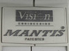 Vision Engineering Mantis — close-up of embossed nameplate reading 'Vision Engineering MANTIS PATENTED'