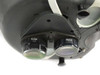 Vision Engineering Mantis microscope — underside of head showing Vision X4 and Vision X2 objective lenses installed in turret