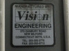 Vision Engineering Mantis microscope — manufacturer label reading 'Vision Engineering, 570 Danbury Road, New Milford, Connecticut 06776, USA'