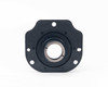 LCD projector lens assembly – rear view showing mounting flange with four bolt holes and lens barrel seat