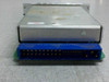 Jasper Electronics DPCI204-1022-4-SS – rear view showing gold-pin CompactPCI backplane connector and blue card guide