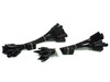 Onamba PVU-B48-022 Staubli MC4 solar junction box cable sets — three bundled groups overview