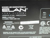 Elan Home Systems D1650 D1651 rear label — model number, 16 Channel Power Amplifier designation, Made in China, S/N 00011, Hi-pot Passed, ETL certification marking