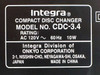 Integra CDC-3.4 6-Disc CD Changer 24-bit/192kHz Wolfson DAC - No Power - As Is