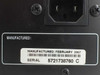 Integra CDC-3.4 manufacture date label: February 2007, Serial 5721738760 C, and IEC AC inlet