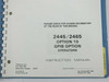 Tektronix 2445/2465 Option 10 GPIB Instruction Manual title page showing part number 070-4633-00, First Printing Sep 1983, Revised Oct 1985