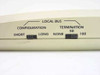 Adtran NT1 ACE close-up of Local Bus DIP switches — Configuration (Short/Long) and Termination (None/50/100) settings visible