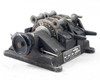 Moviola SYB 2-gang 35mm film synchronizer – three-quarter front-left view showing sprocket wheels, guide rollers, and manufacturer nameplate