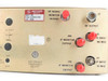 Miteq U-9453 rear panel right section showing RF Signal Monitor, RF Output, IF Monitor outputs, IF Input 70 MHz (J1), IF Input 140 MHz (J8), and reference frequency adjust