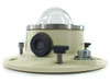 Eppley 8-48 Pyranometer side view showing circular housing, knurled leveling screws, and multi-pin connector
