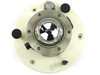 Eppley 8-48 Pyranometer top-down view showing black and white thermopile detector under glass dome