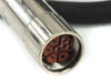 Allen-Bradley 2090-XXNPMF-16S40 — close-up of M23 SpeedTec DIN connector face showing multi-pin red insert
