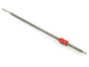 Thompson SNAB2-3710X anti-backlash Supernut assembled on SRA2-3710 16-inch 3/8-inch lead screw — full length view against white background