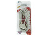 Woods 5984 25-Pin Cable in retail packaging — front label showing 25-pin male to male, switch box cable, serial or parallel, 10 ft, lifetime warranty