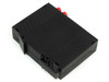 Red Lion Sixnet SL-2ES-2ST media converter — bottom and DIN-rail mounting rail view