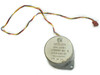 Molon MMS-23018-1 stepper motor top view showing label with model number, Rev. E, 23LM-C343-01, and 4-wire connector lead