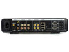 Control4 HC-300 rear panel close-up showing AC power inlet, video outputs, audio I/O, Video Sense, Ethernet, USB ports, and IR out connections