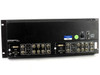 Marshall V-R842DP-AFHD rear panel showing DVI, SDI, Component, S-Video, VGA, and Composite video inputs for both monitors